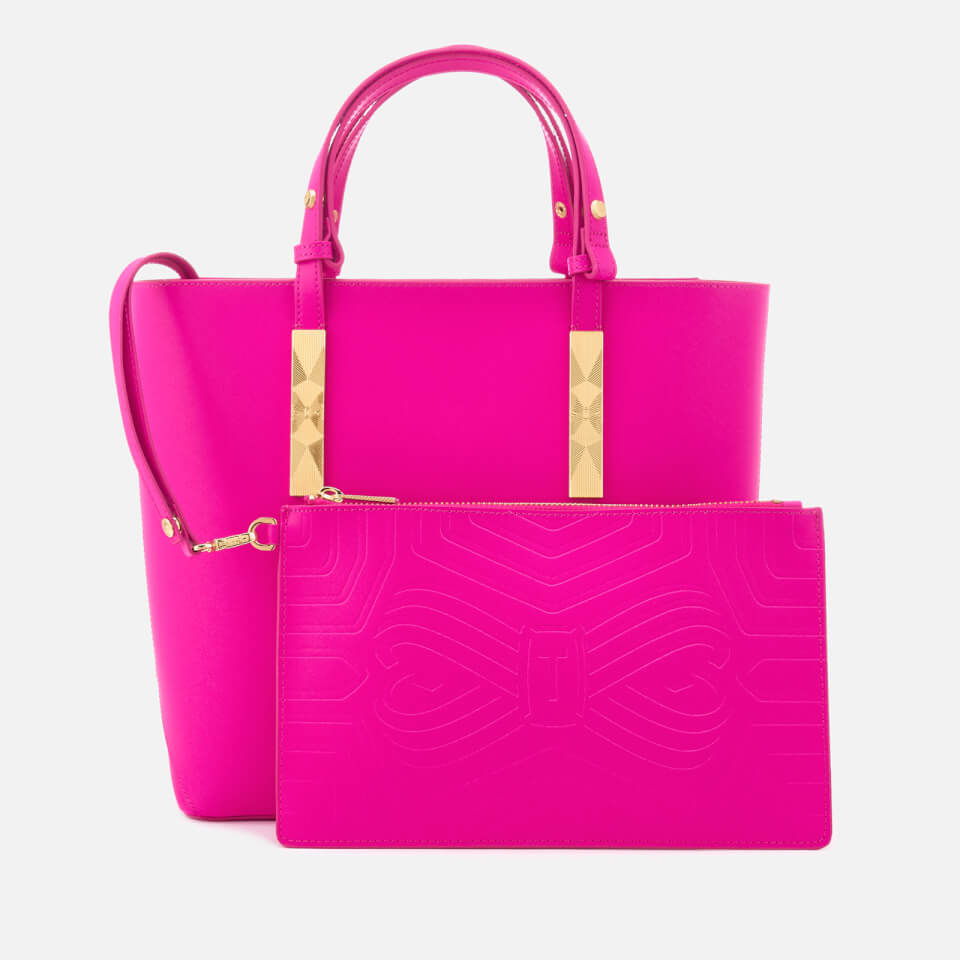 Ted Baker Women's Jacey Adjustable Handle Zip Shopper Bag - Bright Pink