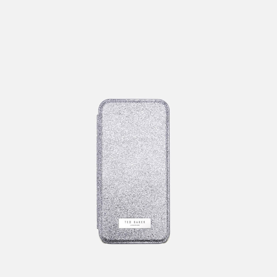 Ted Baker Women's Glitter iPhone Mirror Case - Silver