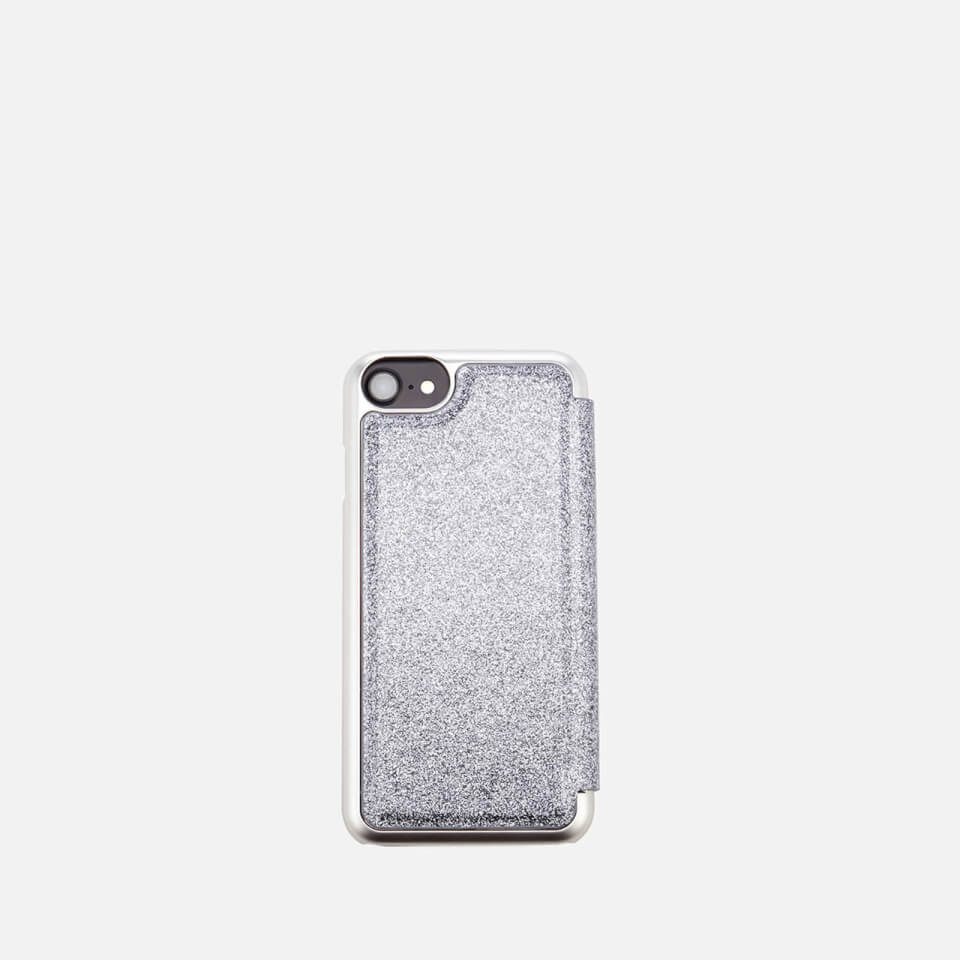 Ted Baker Women's Glitter iPhone Mirror Case - Silver
