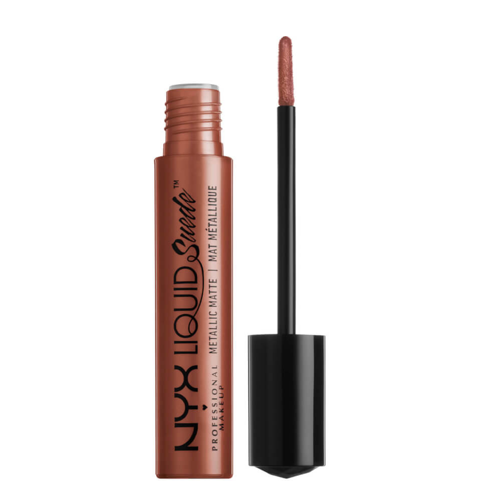 NYX Professional Makeup Liquid Suede Matte Metallic Lipstick - Mauve Mist