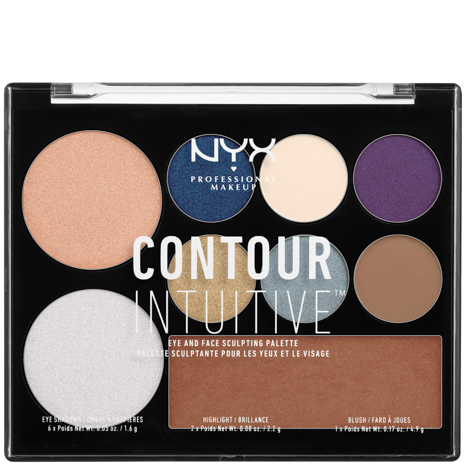 NYX Professional Makeup CONTOUR INTUITIVE™ Eye and Face Sculpting Palette - Jewel Queen