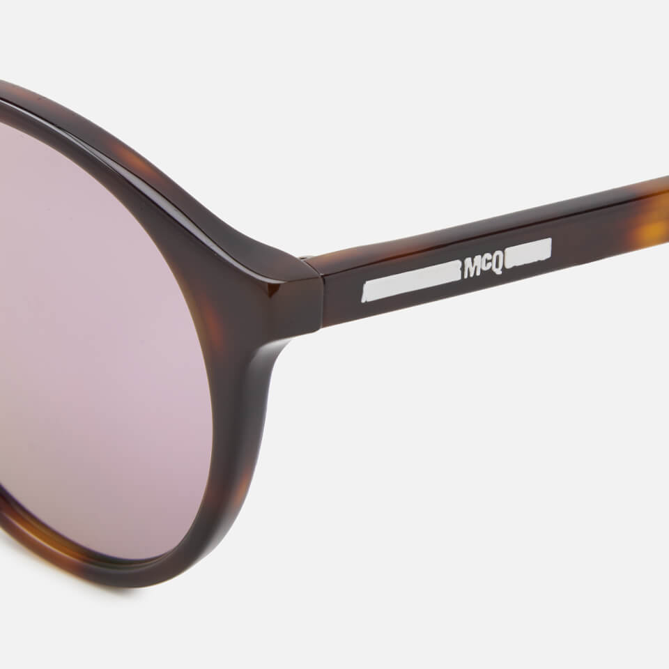 McQ Alexander McQueen Round Lens Sunglasses - Havana/Pink