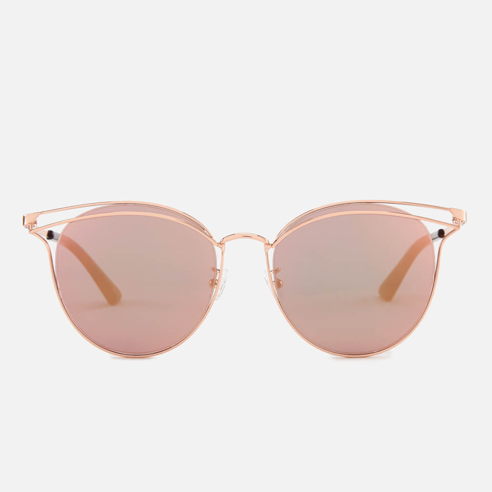 McQ Alexander McQueen Women's Metal Catseye Sunglasses - Gold/Gold/Pink
