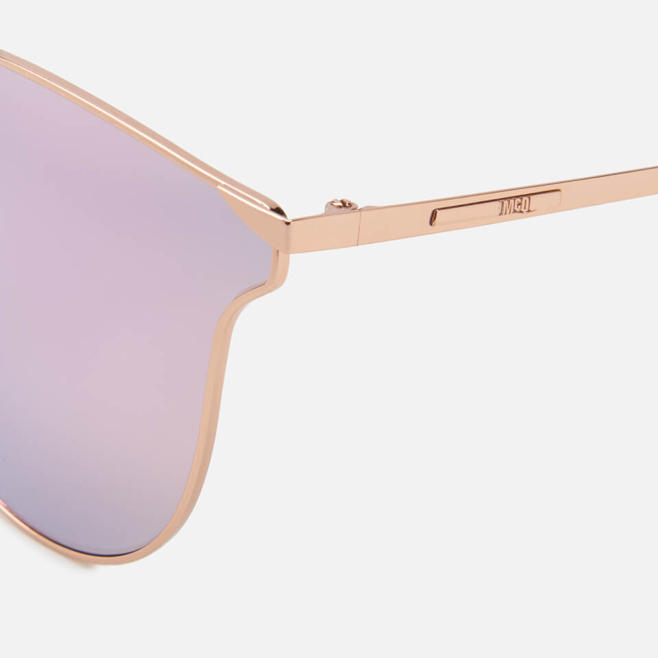 McQ Alexander McQueen Women's Metal Frame Catseye Sunglasses - Gold/Gold/Pink