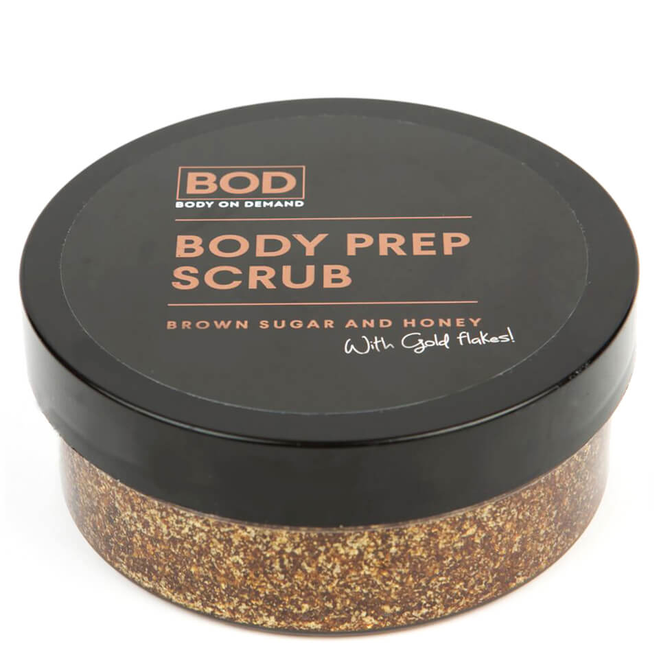 BOD Body Prep Scrub - Brown Sugar and Honey with Gold Flakes