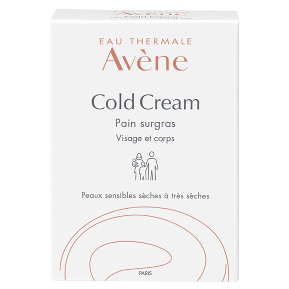 Avène Cold Cream Ultra Rich Cleansing Bar for Dry, Sensitive Skin 100g