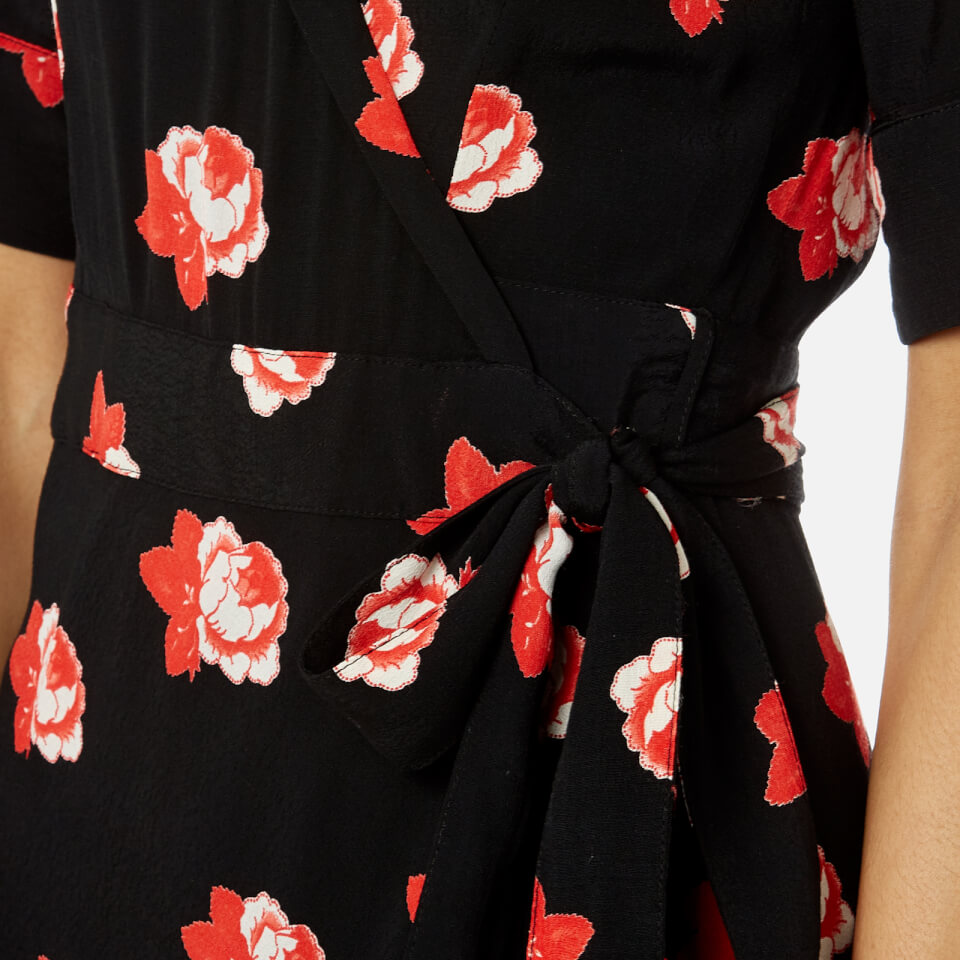 Ganni harley crepe dress best sale