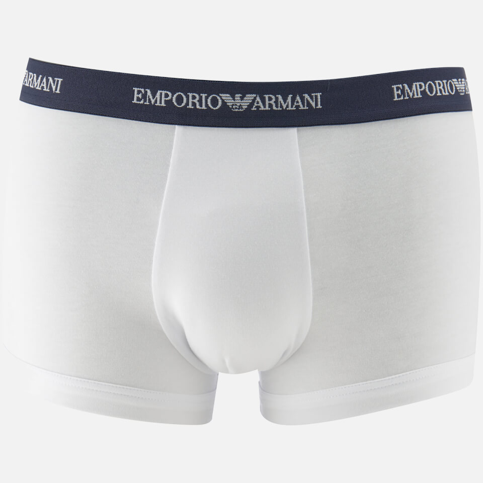 Emporio Armani Men's Cotton Stretch 3 Pack Trunks - Multi