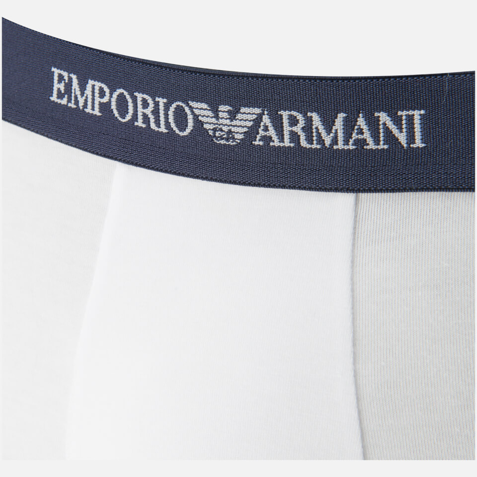 Emporio Armani Men's Cotton Stretch 3 Pack Trunks - Multi