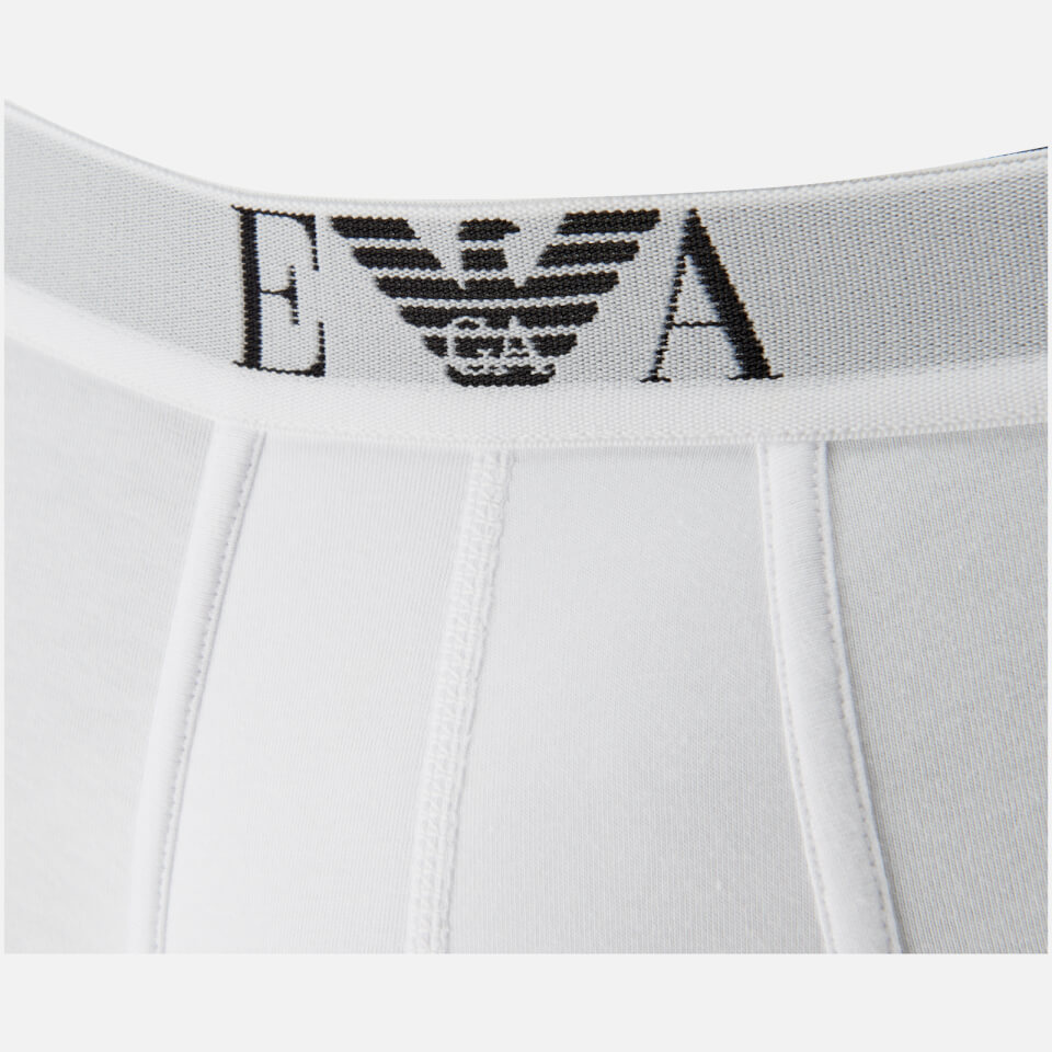 Emporio Armani Men's 2 Pack Cotton Stretch Boxer Shorts - Bianco