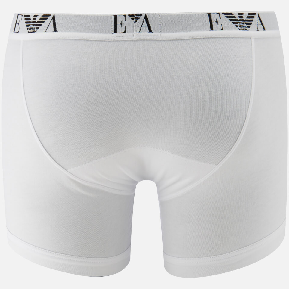 Emporio Armani Men's 2 Pack Cotton Stretch Boxer Shorts - Bianco