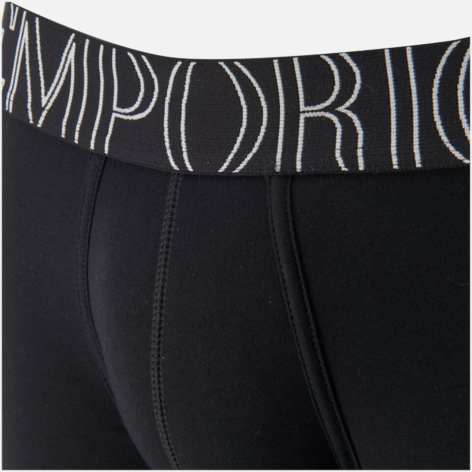 Emporio Armani Men's Stretch Cotton Boxer Shorts - Nero