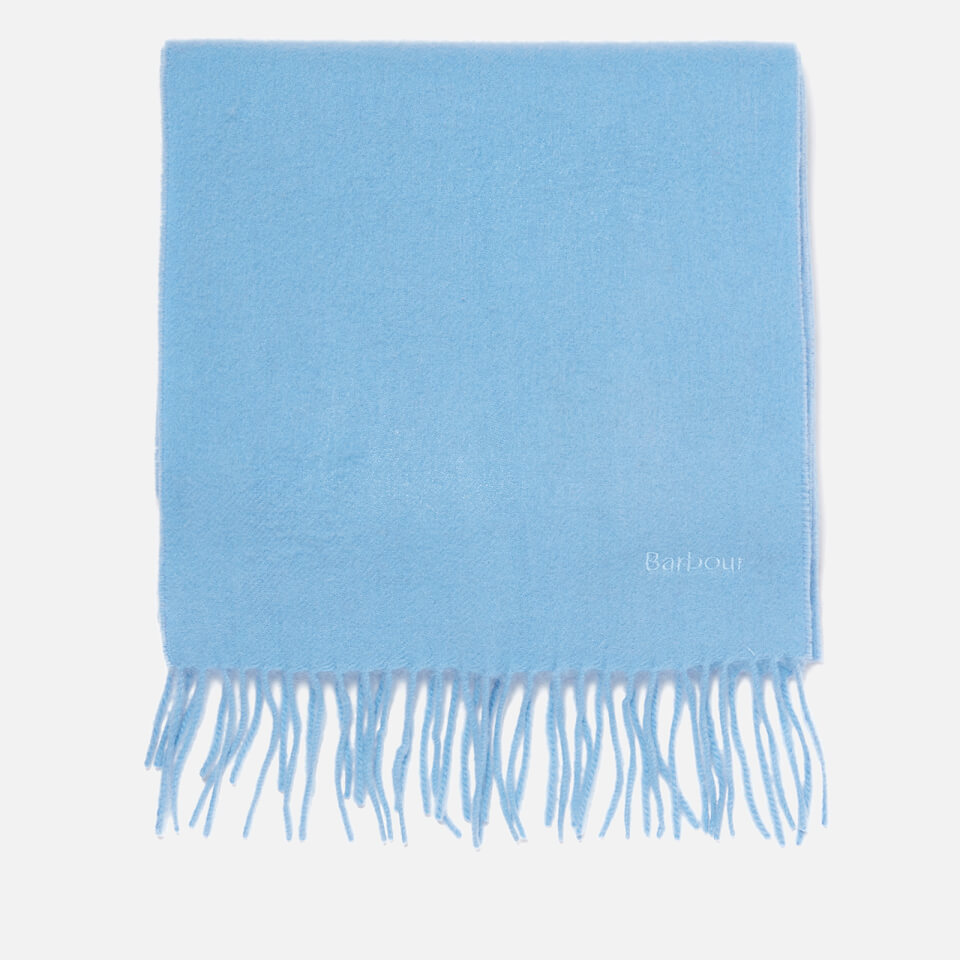 Barbour Lambswool Woven Scarf - Pale Blue
