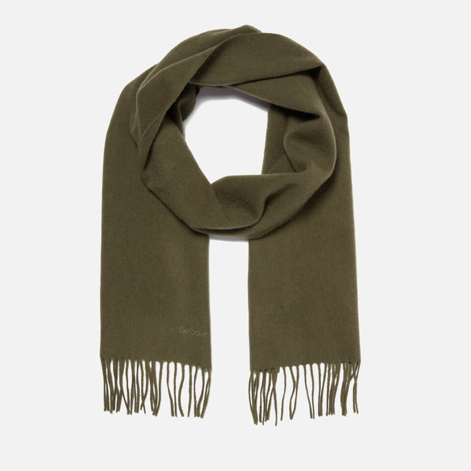 Barbour Lambswool Woven Scarf - Olive
