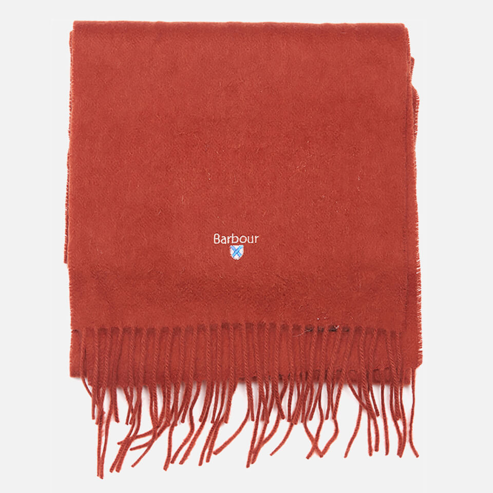 Barbour Plain Lambswool Scarf - Rust