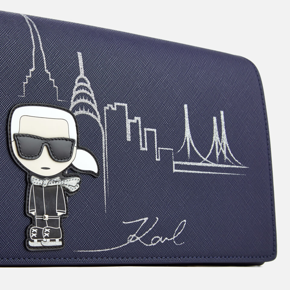 Karl Lagerfeld Women's NYC Shoulder Bag - Navy