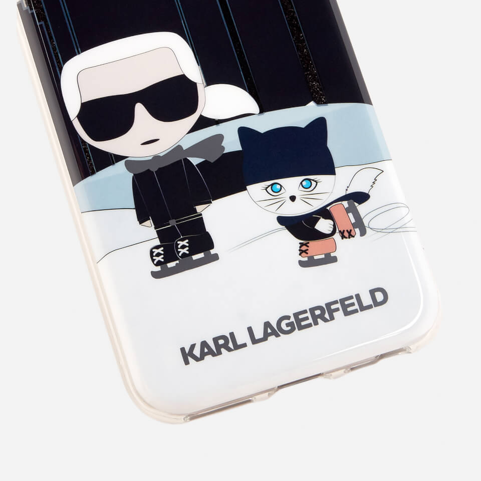 Karl Lagerfeld Women's Karl and Choupette NYC Phone Case - Black