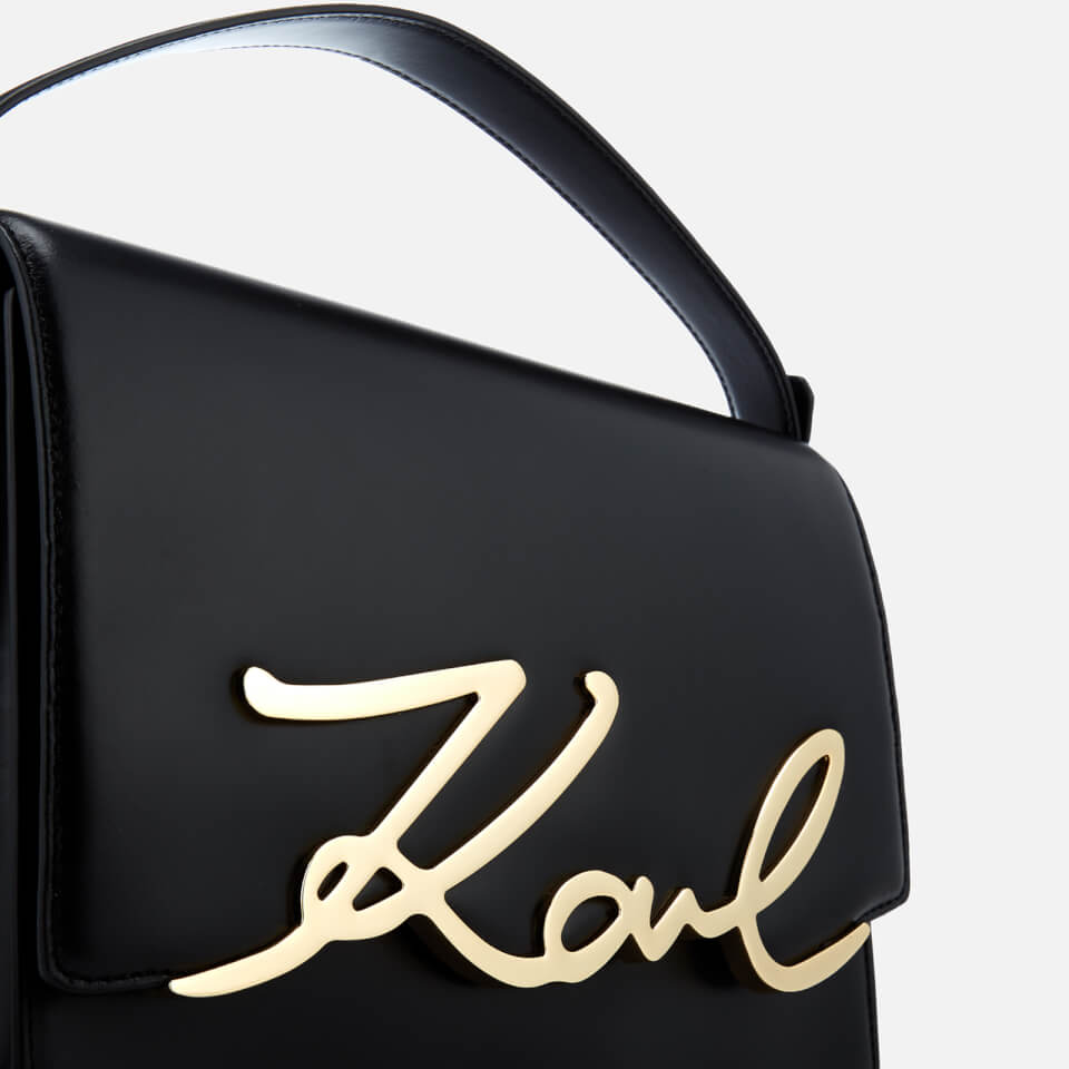 Karl Lagerfeld Women's Signature Big Shoulder Bag - Black