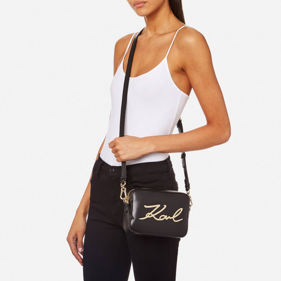 Karl Lagerfeld Women's Signature Camera Bag - Black
