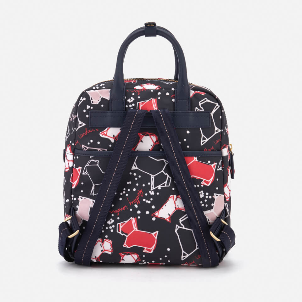 Radley Women's Speckle Dog Medium Zip-Top Backpack - Ink