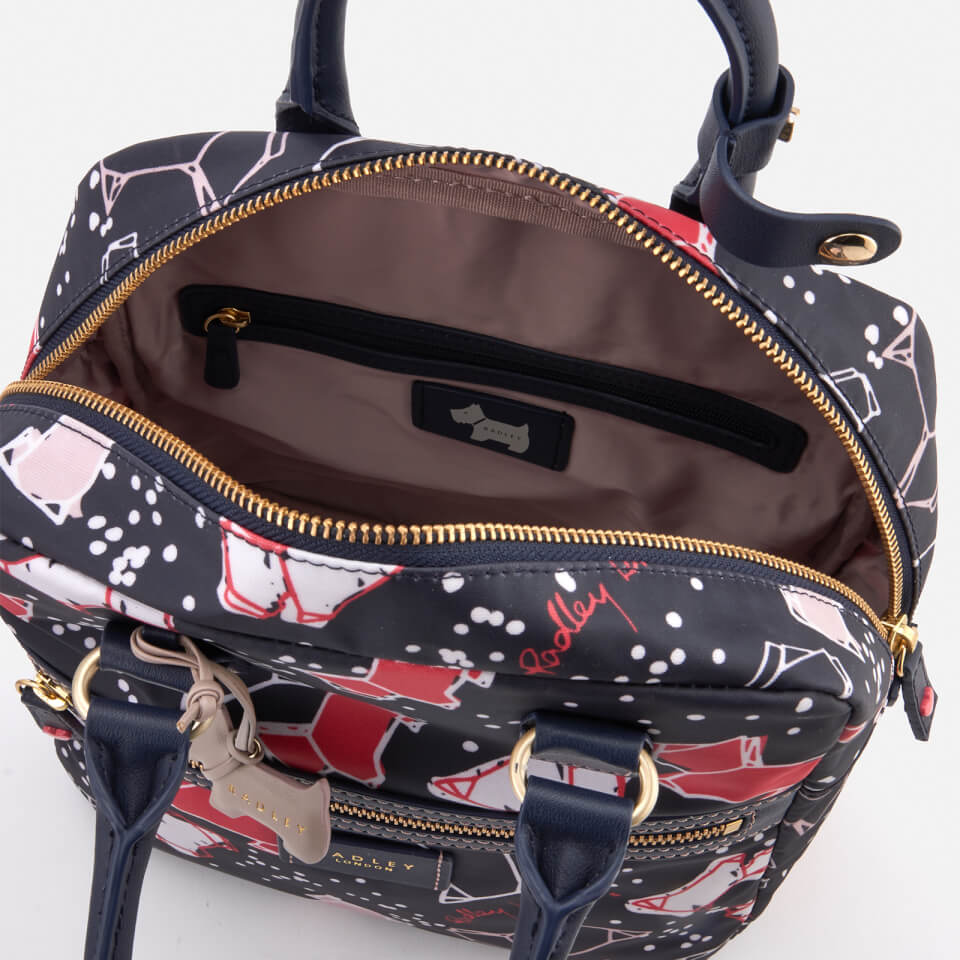 Radley Women's Speckle Dog Medium Zip-Top Backpack - Ink