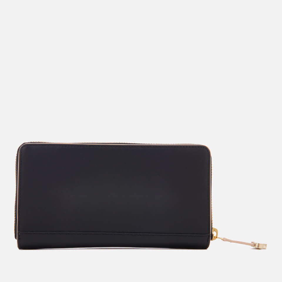 Black zip around purse shop