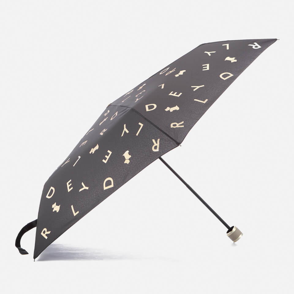 Radley Women's All That Glitters Mini Telescopic Umbrella - Black