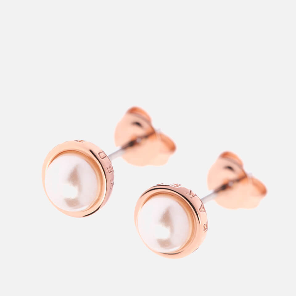 Ted Baker Women's Sinaa Pearl Stud Earrings - Rose Gold/Pearl - Silver