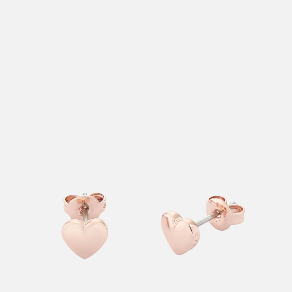 Ted Baker Harly Tiny Heart Rose Gold-Plated Stud Earrings
