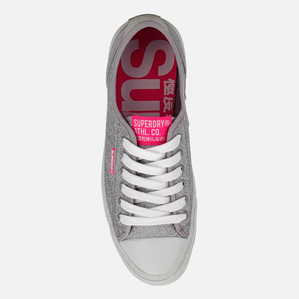 Superdry silver glitter best sale low pro sneaker