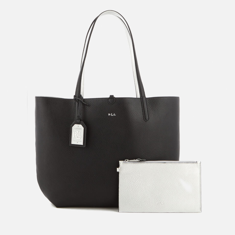 Lauren Ralph Lauren Women's Milford Olivia Tote Bag - Black/Silver