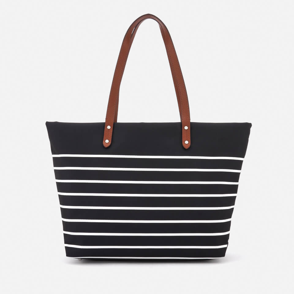 Lauren Ralph Lauren Women's Bainbridge Tote Bag - Black/White Stripe