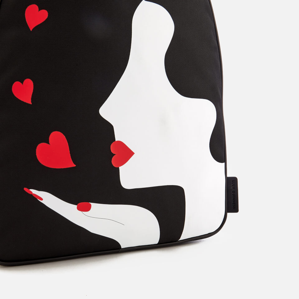 Lulu Guinness Women's Kissing Cameo Backpack - Black