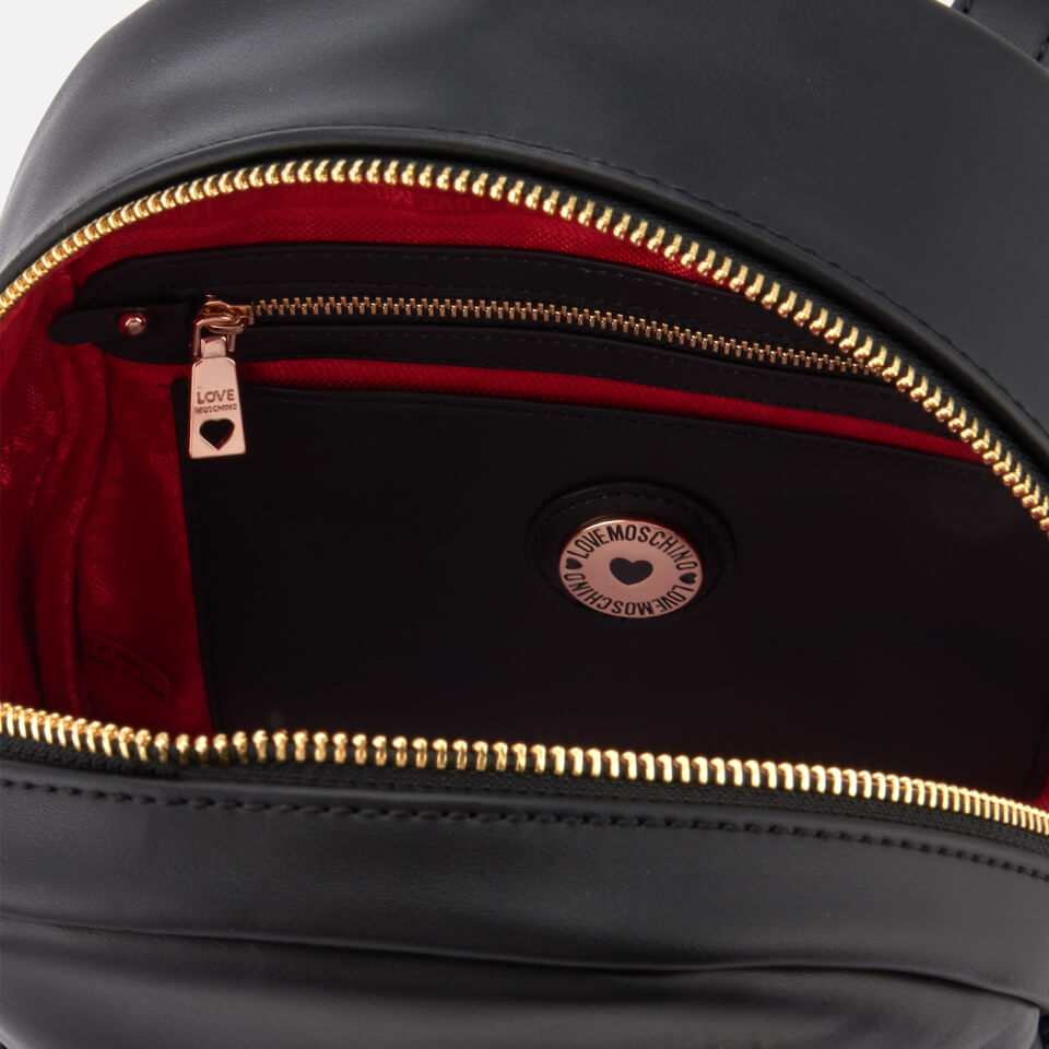 Love Moschino Women's Studded Logo Backpack - Black