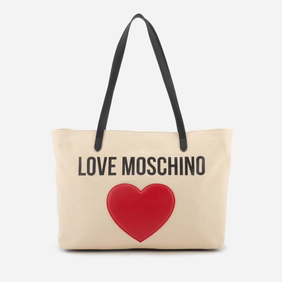 Love Moschino Women's Heart Logo Tote Bag - White