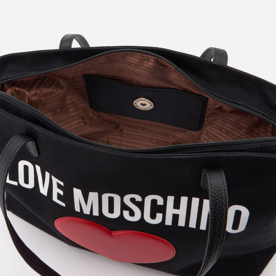 Love Moschino Women's Heart Logo Tote Bag - Black