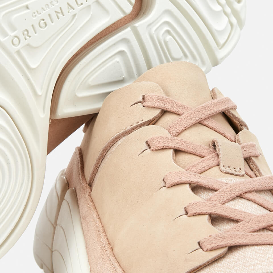 Clarks Originals Women s Trigenic Evo Nubuck Trainers Light Pink