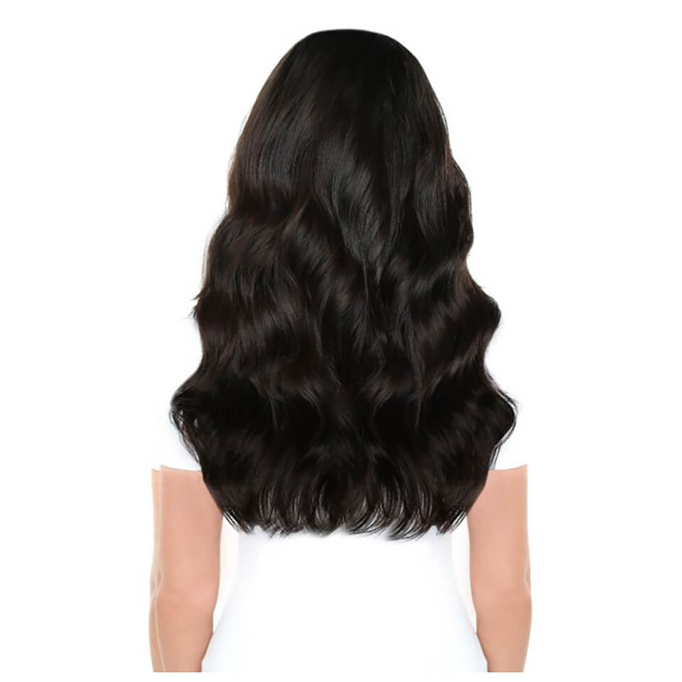 Beauty Works 18" Double Hair Set Clip-In Extensions - Ebony 1B