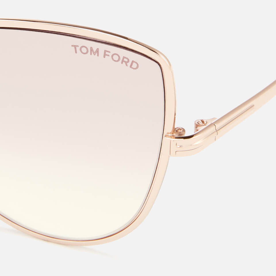 Tom Ford Women's Elise Butterfly Shape Sunglasses - Rose Gold/Gradient