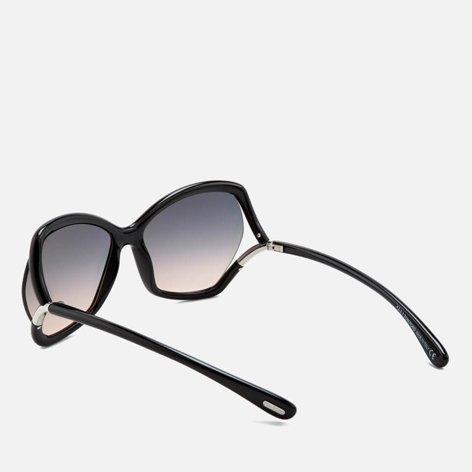 Tom Ford Women's Astrid Oversized Sunglasses - Black/Gradient Smoke