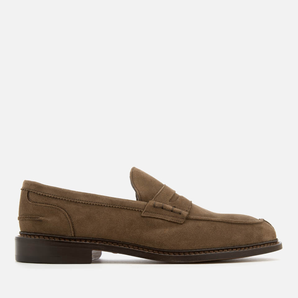 送料無料 ギフト Suede Adam Men's Tricker's Loafers Allsole | Brown New - 靴