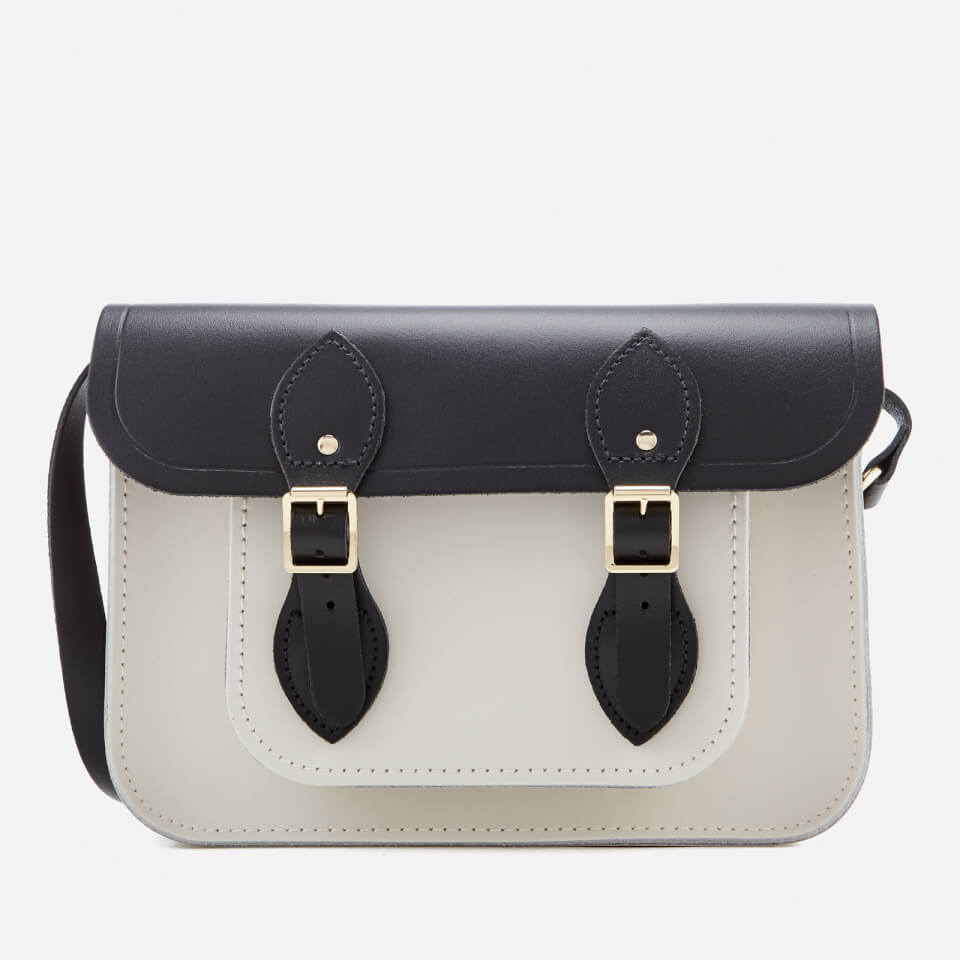 The Cambridge Satchel Company Women's 11 Inch Magnetic Satchel - Black and Clay