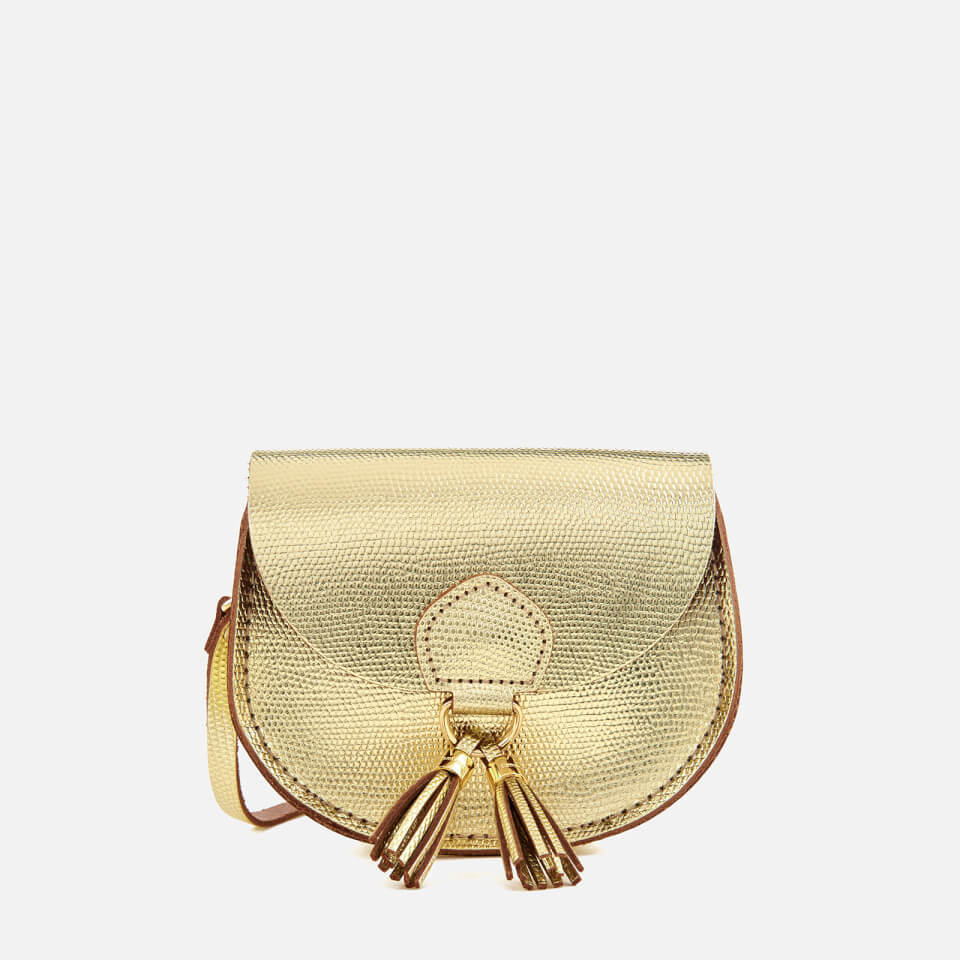 The Cambridge Satchel Company Women's Mini Tassel Bag - Gold Lizard