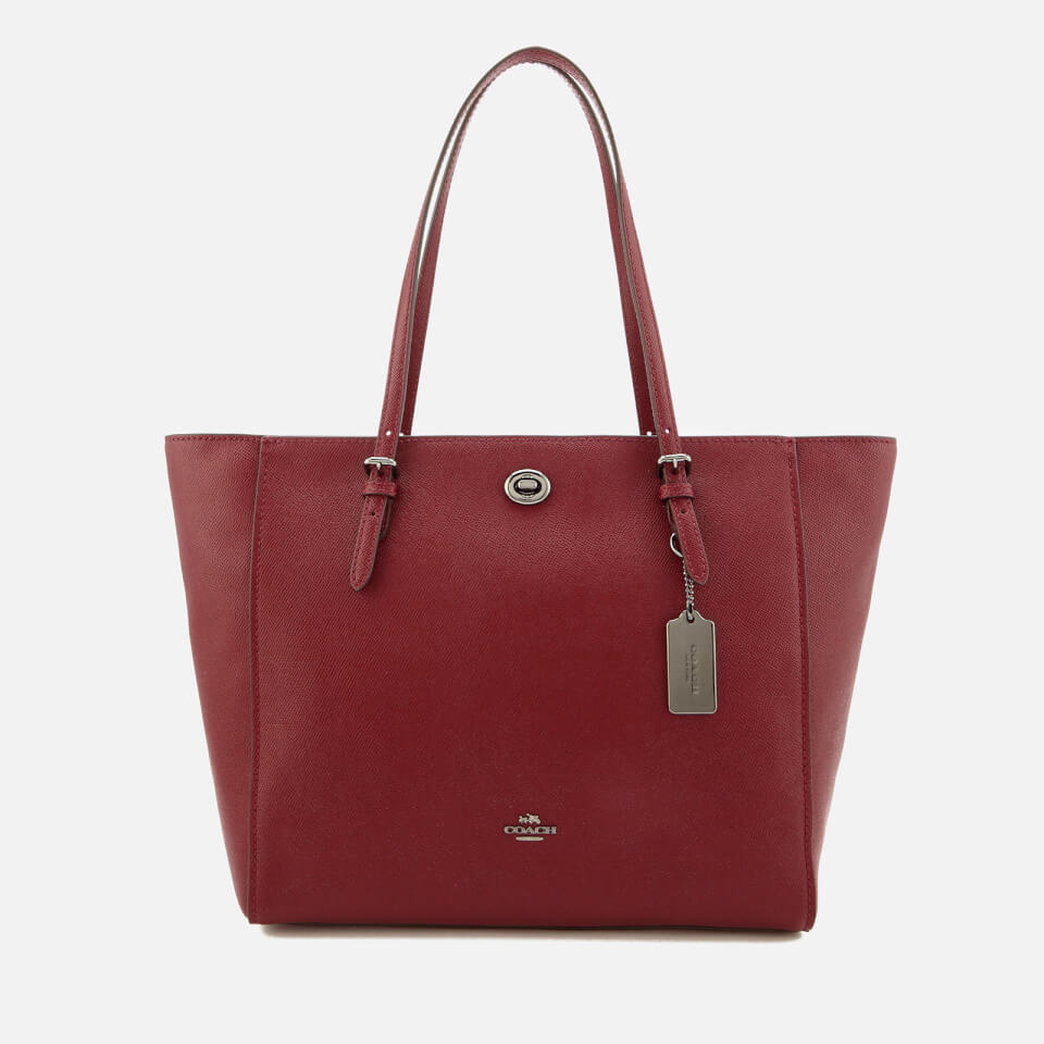 Coach Women s Turnlock Tote Bag Dark Cherry