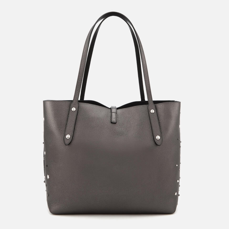 Coach Women's Market Tote Bag in Metallic with Star Rivets - Metallic Graphite