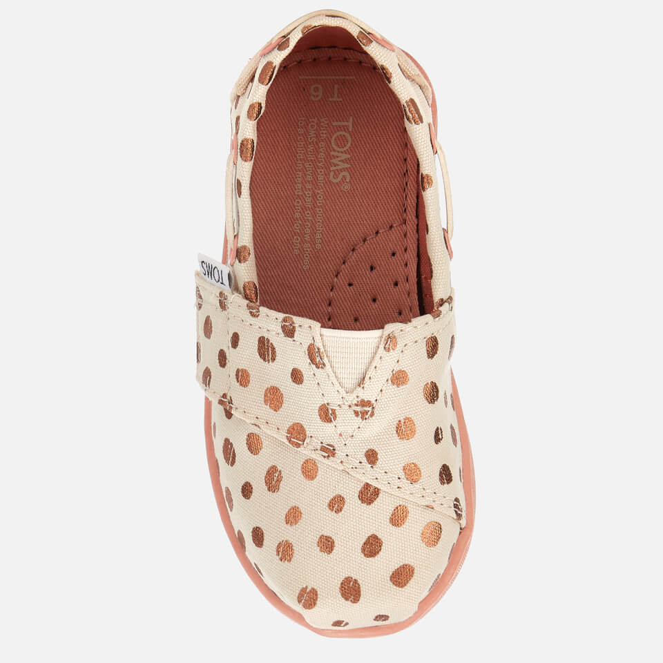 rose gold polka dot toms