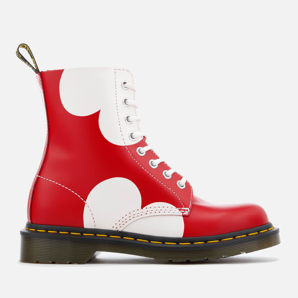 Dr. Martens Women s Pascal Valentine Smooth Lace Low Boots Poppy Red White Coggles
