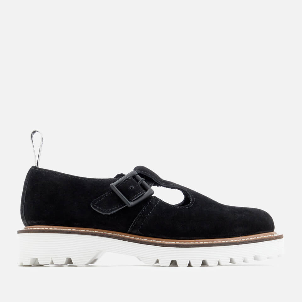 Dr. Martens POLLY 黒 Junior Polley Brogue Patent in Black | Dr. Martens