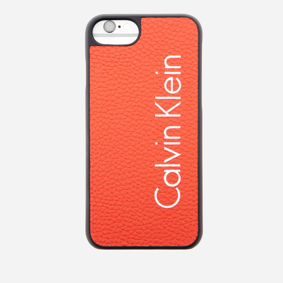 Calvin Klein Women's Fluid Click On Shell iPhone 7 Case - Burnt Orange