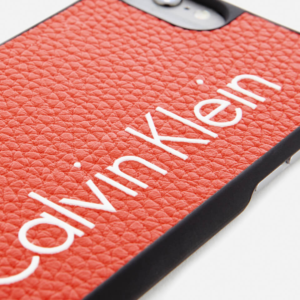 Calvin Klein Women's Fluid Click On Shell iPhone 7 Case - Burnt Orange